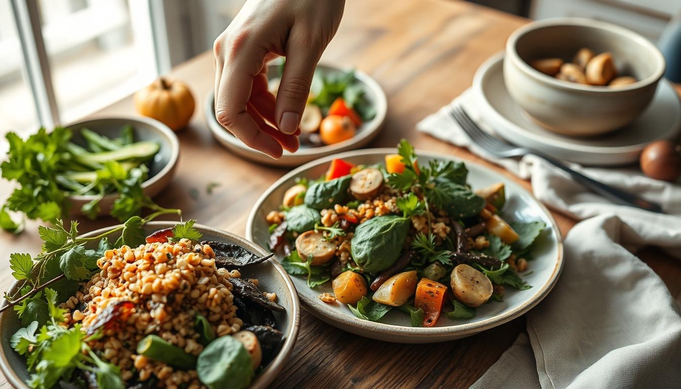 Fresh seasonal cooking dish