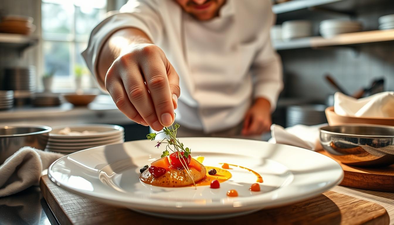 Home cook preparing ingredients in the kitchen